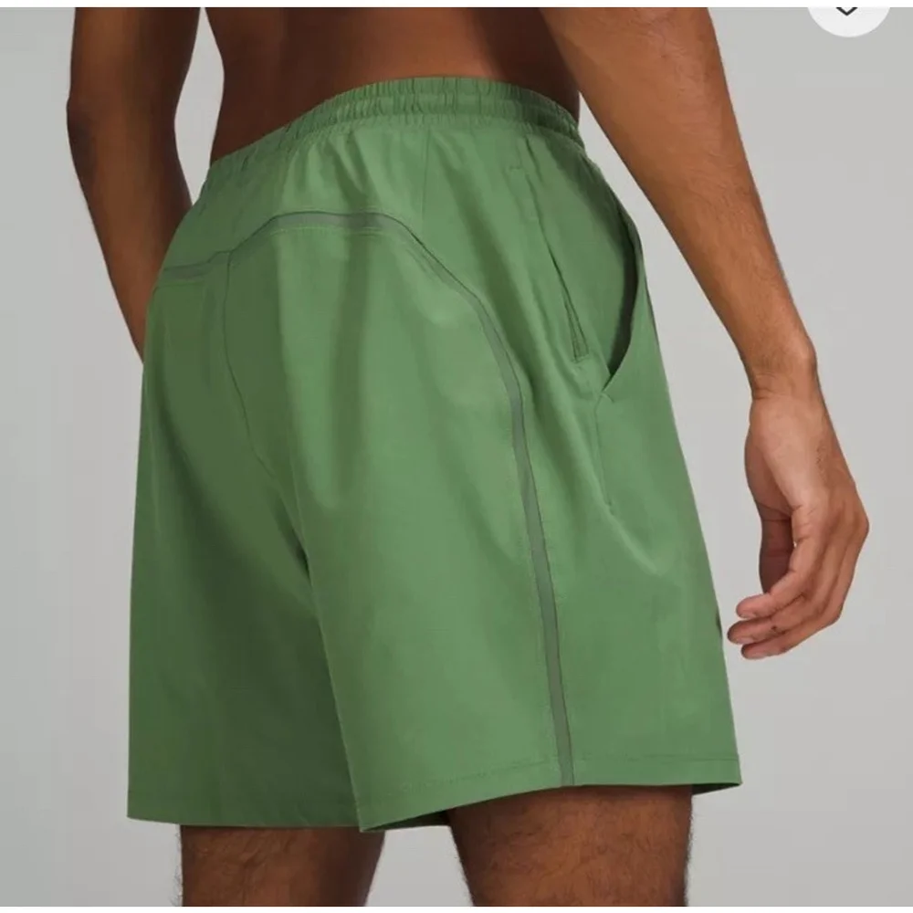 LULULEMON PACE BREAKER SHORT LINER 9” GREEN SIZE MEDIUM - Picture 7 of 8